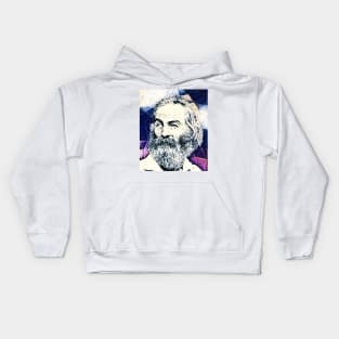 Walt Whitman Portrait | Walt Whitman Artwork 14 Kids Hoodie